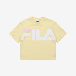 Fila Bambini Crop Top - Tytön Poolopaita - Pale Banana | FI-98020